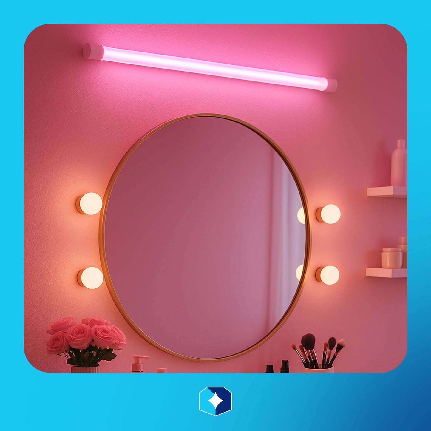 Kastlite T8 Led/Fluorescent Light Tube Guard With End Caps - 46-3/8 Lamp Diffuser Covers & Safety Sleeves  Pink Protective Plastic Bulb Replacement Covering & Overhead Lighting Accessory  Pack Of 48