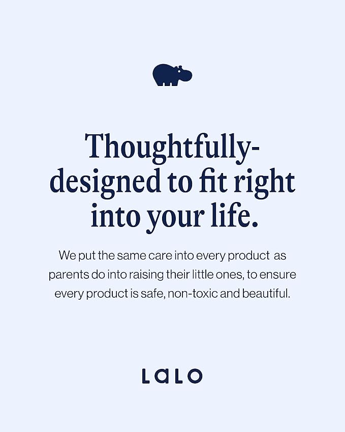 Lalo The Booster Seat for Babies & Toddlers, Children's Booster Seat, Easy to Clean Five-Point Safety Harness & Durable Non-Toxic Plastic Seat & Belly Bar - Licorice