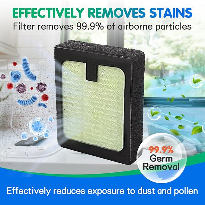 2Pack HEPA Filter Replacement for Baby Brezza Bottle Dryer Advanced