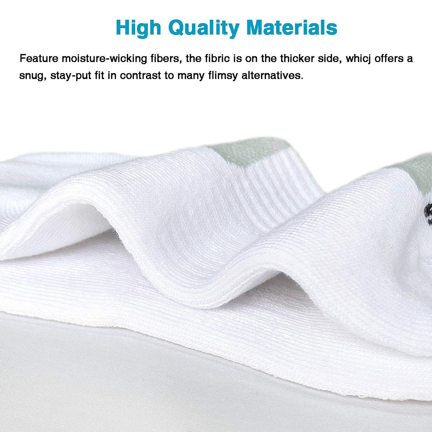 BERING Women's Athletic Cushioned Low Cut Socks, Size 6-9, White, 6 Pairs