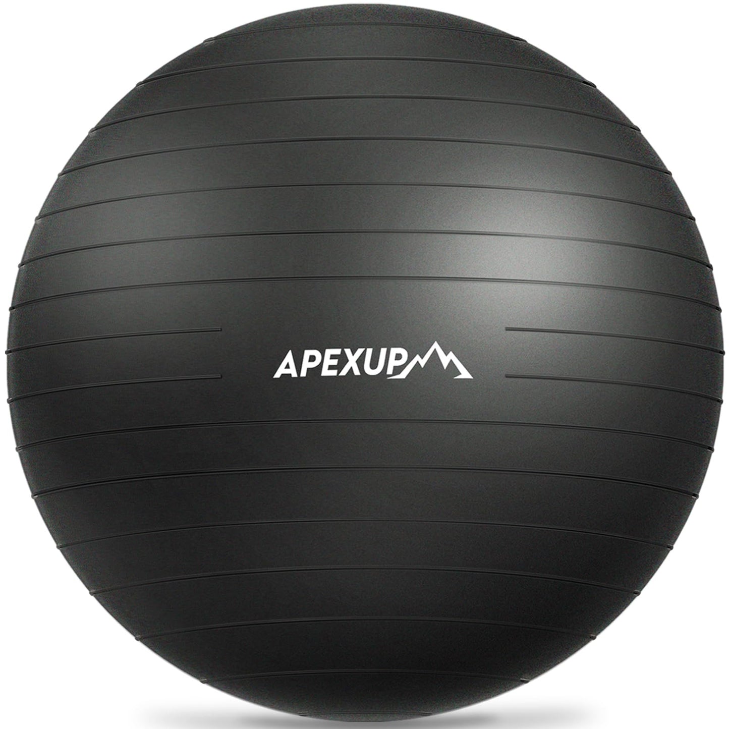 APEXUP Yoga Ball Exercise Ball, Anti Slip Stability Ball Chair, Heavy Duty Large Gym Ball for Fitness, Balance, Core Workout and Physical Therapy (XL (27"~30") 75cm, Black)