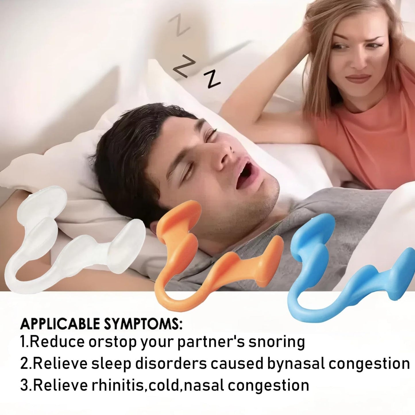 Nasal Dilator for Better Sleep Natural, Comfortable, Anti Snoring Device, Snoring Solution for Maximum Airflow and Easier Breathing 6 Pieces,Nasal dilators for Breathing