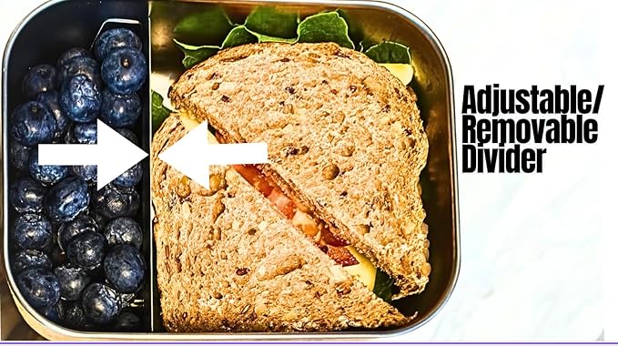 Leak proof Stainless Steel Lunch Box| Stainless Steel bento box | Sandwich, snack pack, Lunch Containers| |Steel Tupperware | Meal prep| Metal lunch box|Small| 1 * 27oz+ 2 * 6.5 OZ