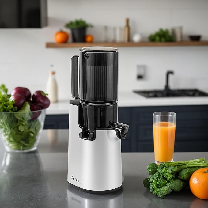 Juicer Machines, Cold Press Juicer with 4" Large Feed Chute Fit Whole Fruits and Vegetables, Easy to Clean, BPA-Free