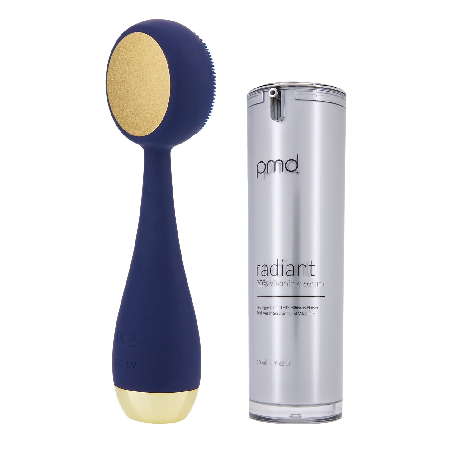 PMD Clean Pro - Smart Facial Cleansing Device with Silicone Brush & ActiveWarmth Anti-Aging Massager