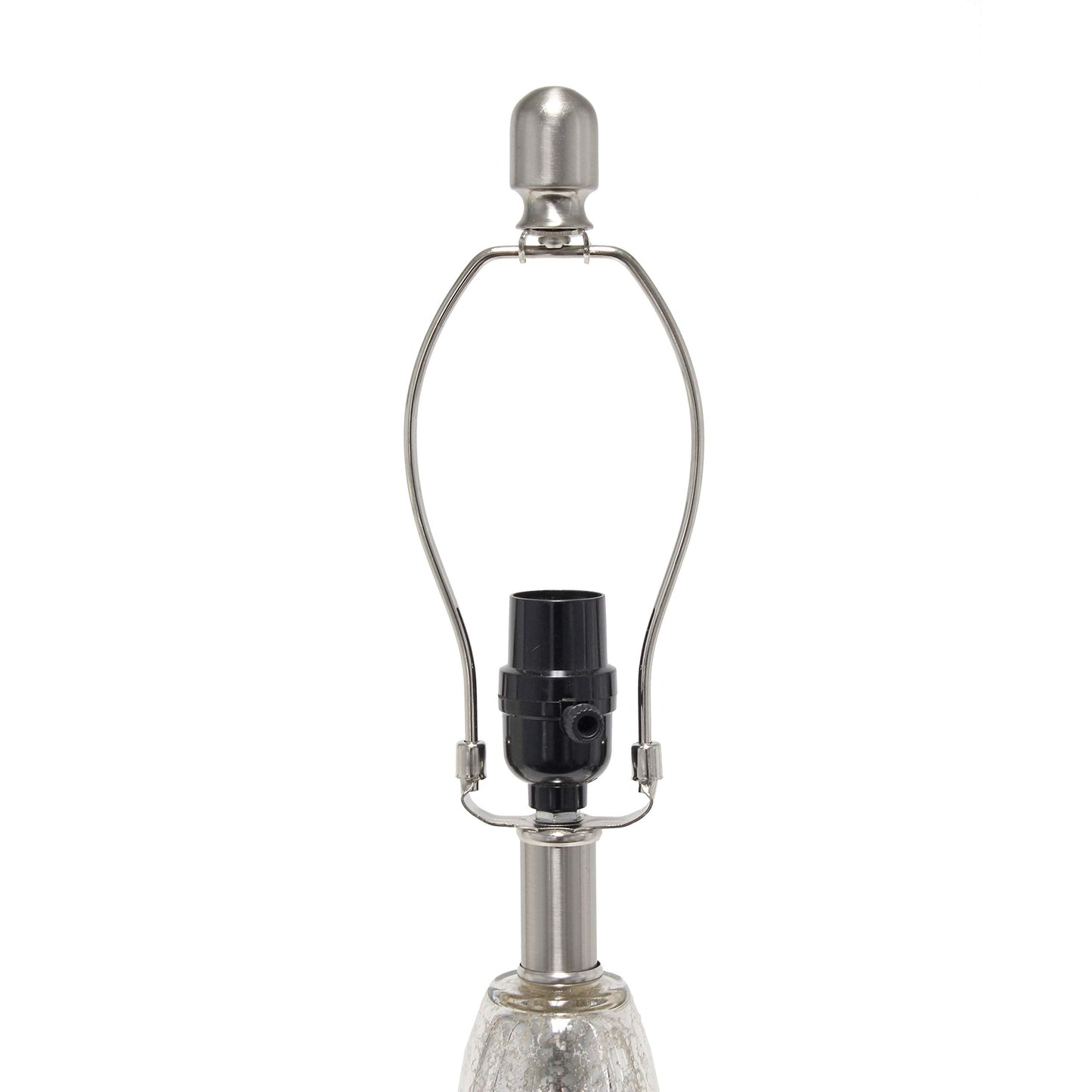 Elegant Designs LT3315-MUR Contemporary Glass Table Lamp, Mercury Finish
