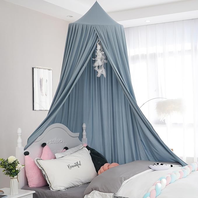 Upgrade Version of Canopy for Kids Bed, Extra Large Canopy for Girls Room Decoration Princess Castle Play Tent Hanging House, Dreamy Canopy for Children Room Reading Nook Canopies