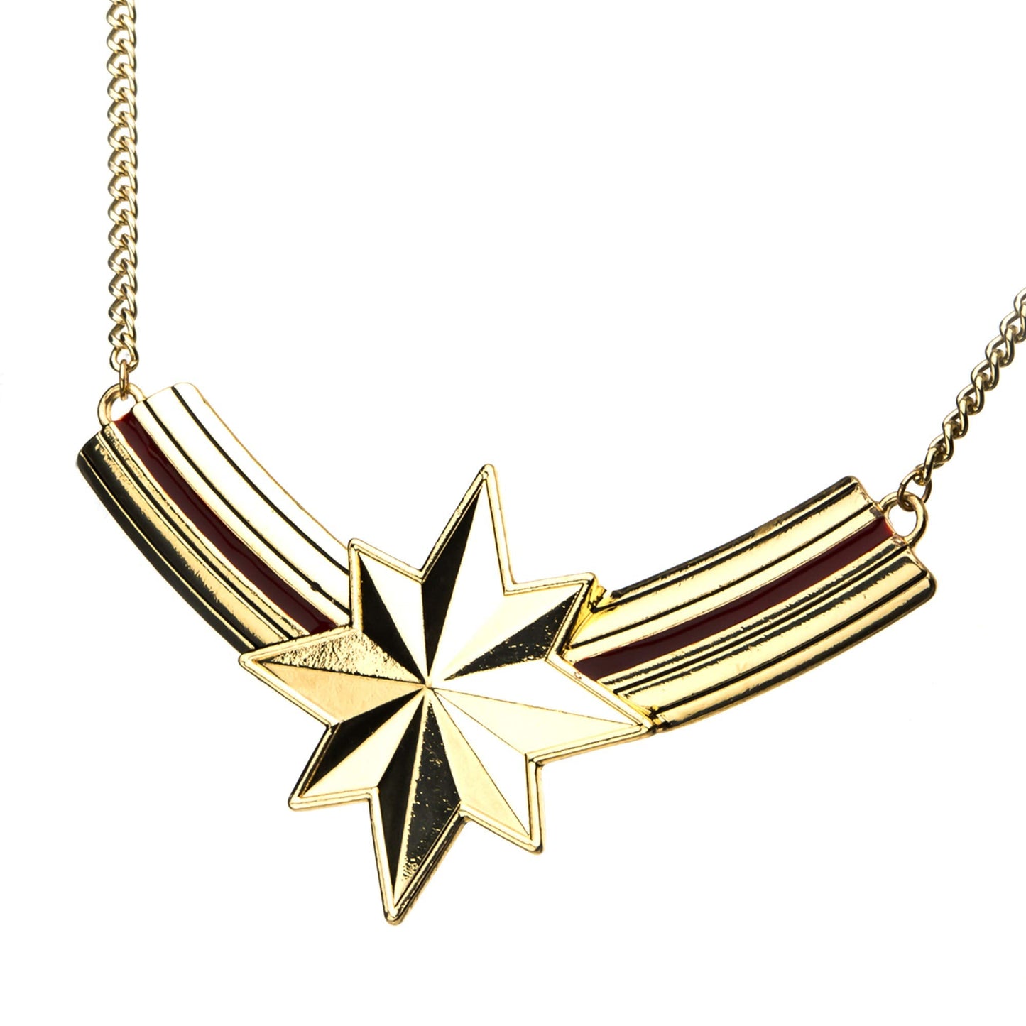 Marvel Captain Marvel Logo Curb Chain Necklace