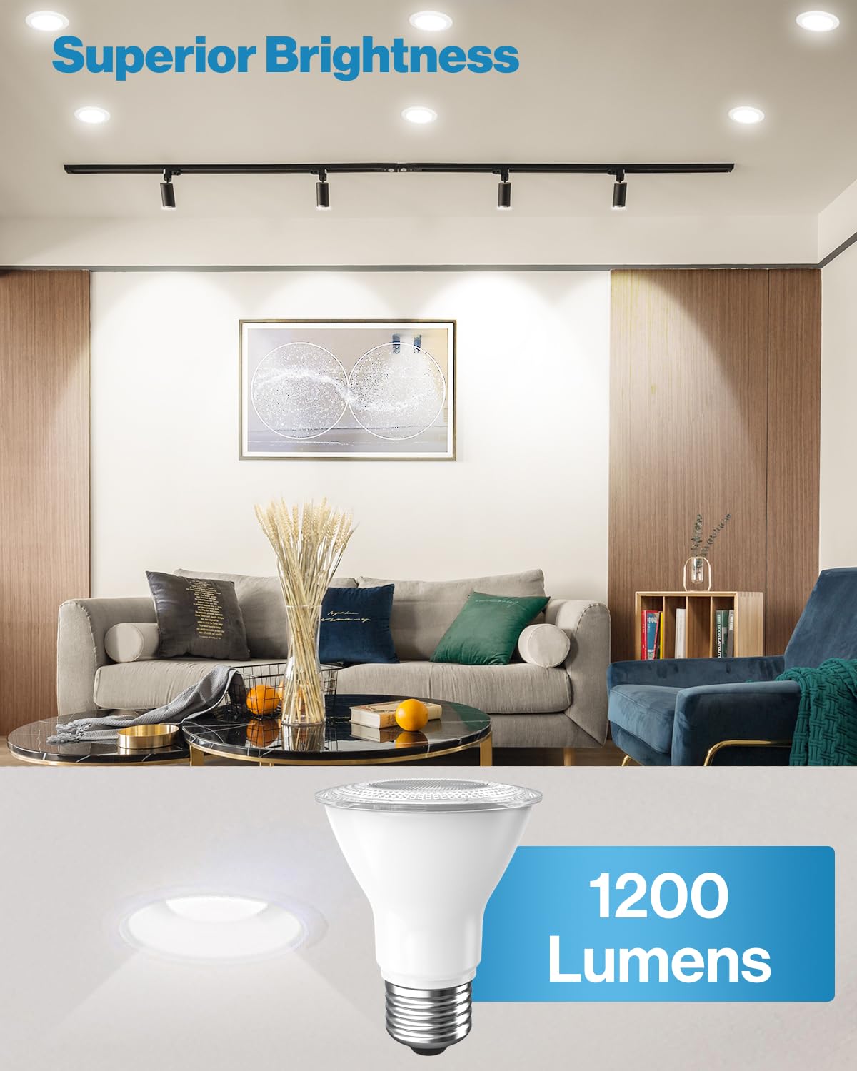 Sunco 12 Pack Par30 Led Bulb  Exterior Flood Lighting  Long Neck Recessed Light Bulbs  1200 Lm  11W (75W Equivalent)  2700K Soft White  Dimmable  E26 Base  High Brightness  Indoor/Outdoor Ul