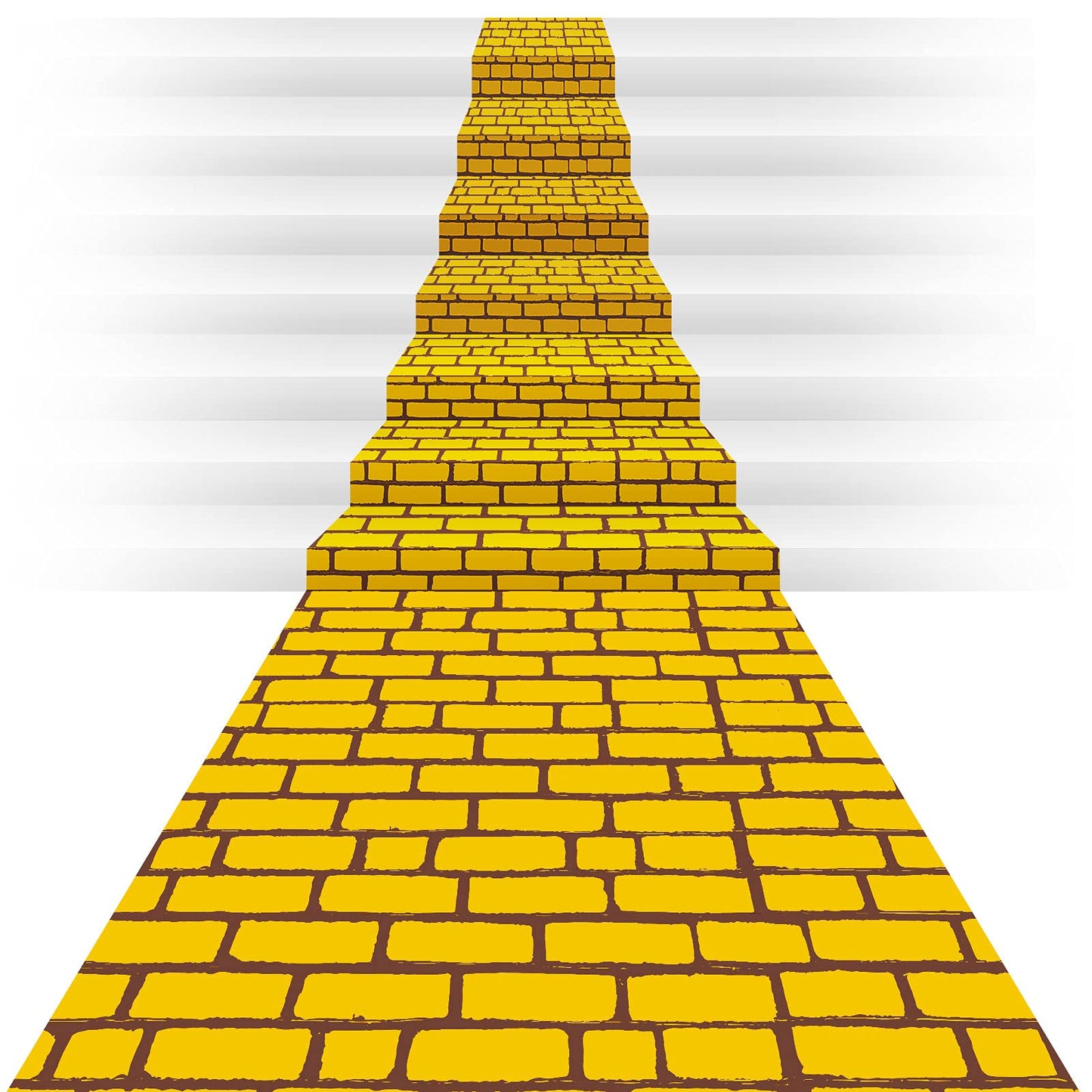 Chuangdi 1 Piece 4.5 X 9 Feet Halloween Yellow Brick Costume Wizard Backdrop Princess Decorations Decal Photo Wall Backdrop Bric