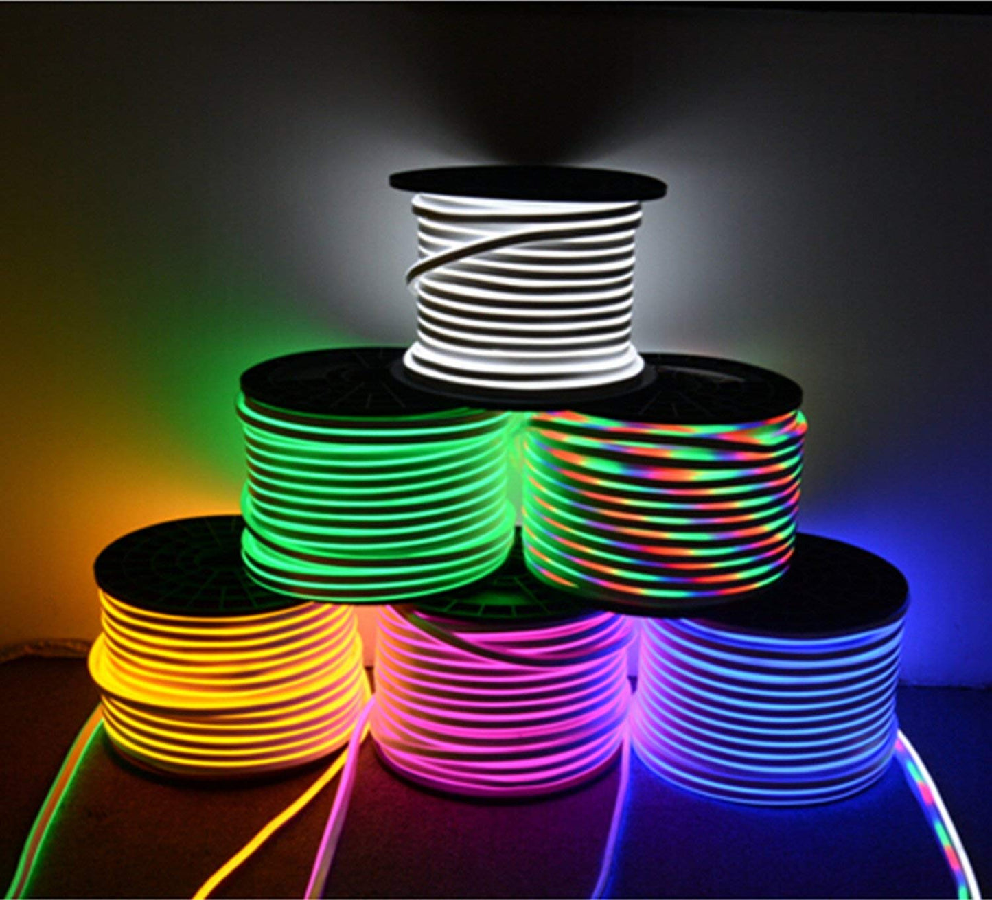 IEKOV LED Neon Light, Dimmable Waterproof 2835 SMD Rope Light, 10m/32.8ft, Warm White, Model NEON LIGHT-WW-10M