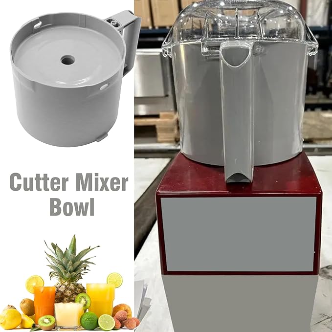 112204S 3 Quart Food Processor Cutter Mixer Bowl, Replacement for Robot Coupe R2 3L Gb, R2 DICE, R2 Dice, R2B, R2N Models