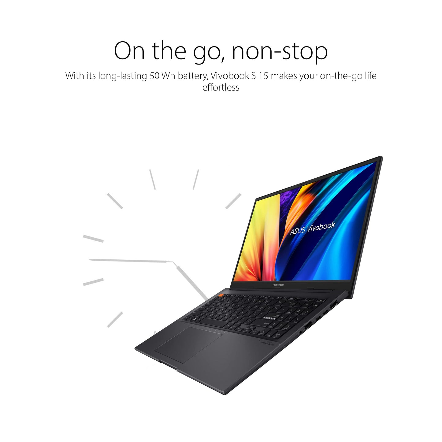Asus Vivobook S 15 Slim Laptop, 15.6 Fhd Display, Amd Ryzen 7 5800H Cpu, Amd Radeon Graphics, 8Gb Ram, 512Gb Ssd, Windows 11 Hom
