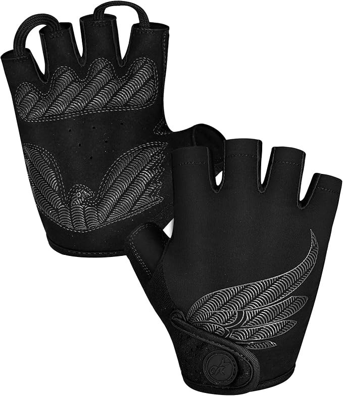 MOREOK Cycling Gloves Bike Gloves for Men/Women-[5MM Gel Pad] Half Finger Bicycle Biking Gloves for Cycling/Weight Liftin...