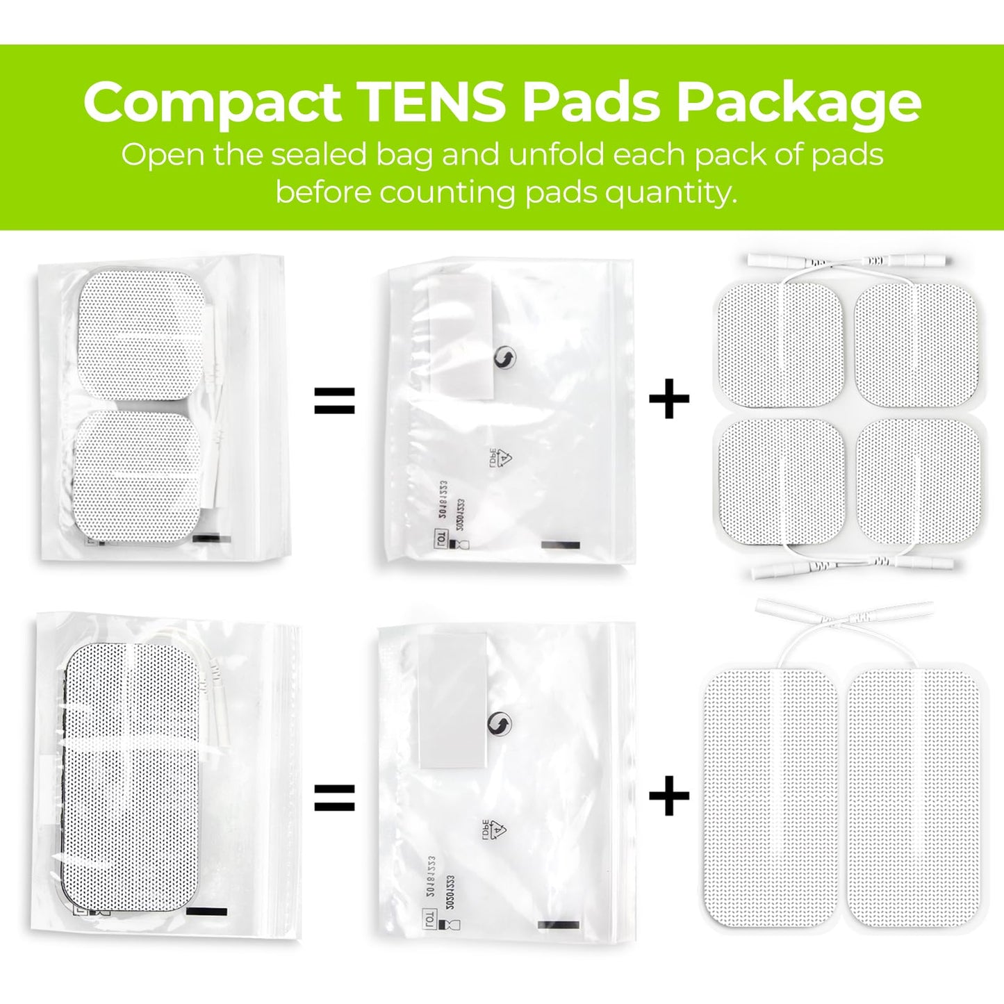 AUVON Dual Channel TENS Unit Muscle Stimulator Machine with 20 Modes, 2" and 2"x4" TENS Unit Electrode Pads (Black)