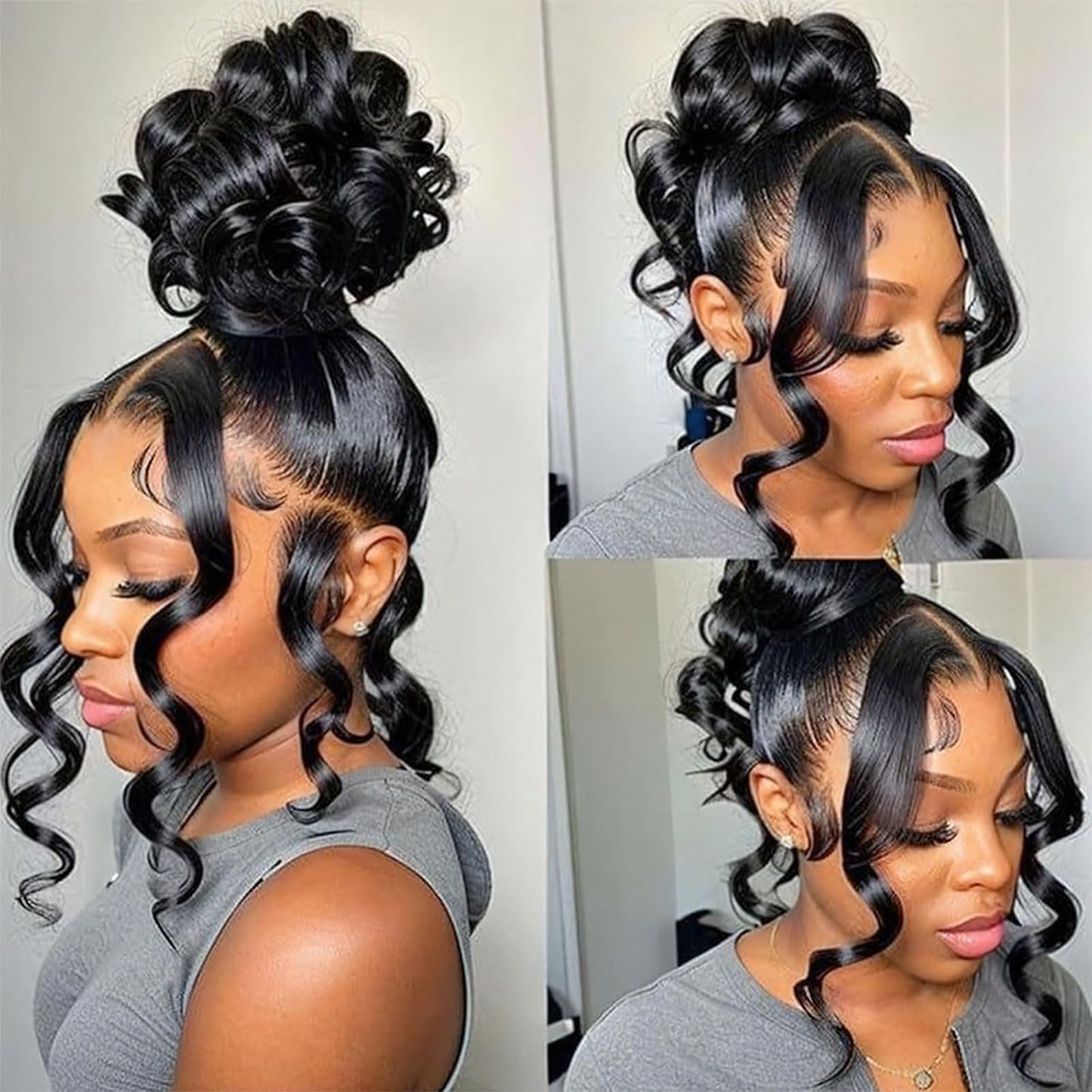 360 HD Frontal Closure Only Body Wave HD Lace with Baby Hair 100% Virgin Remy Human Hair Lace Frontal 150% Density Natural Color