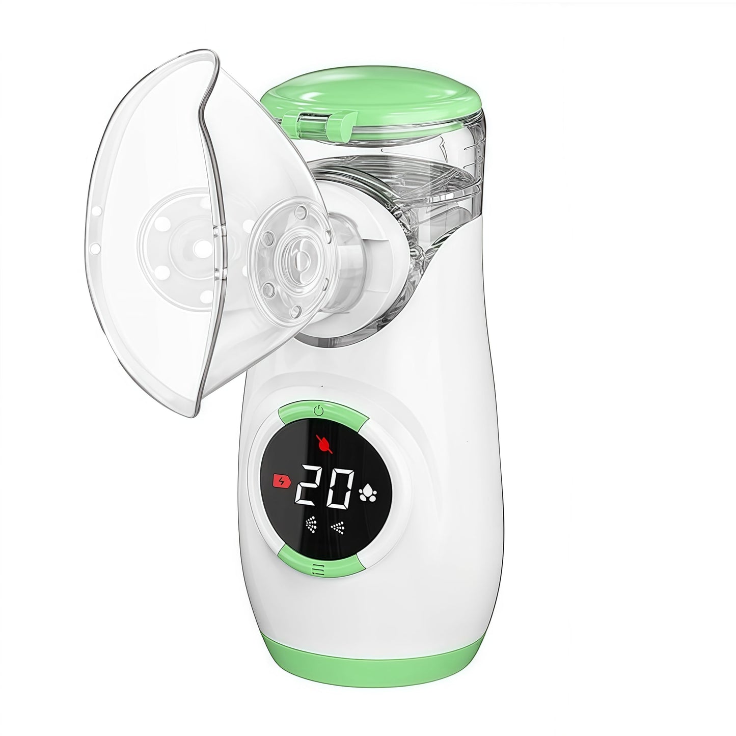 Pursonic 3-in-1 Portable Mesh Mist Device – Rechargeable Handheld Atomizer with LED Display, Quiet Dual Modes, Auto Cleaning, Adult & Child Masks, Travel-Friendly