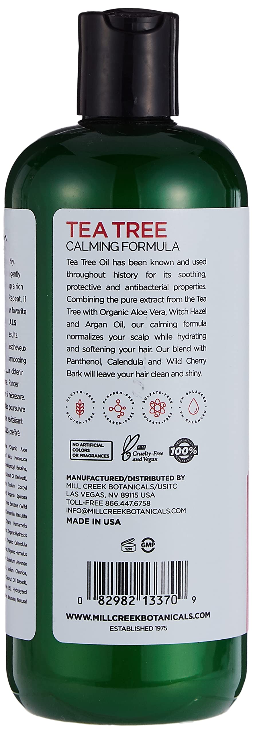 Mill Creek Tea Tree Shampoo (Natural & Organic) - 16 fl.oz./ 473 ml