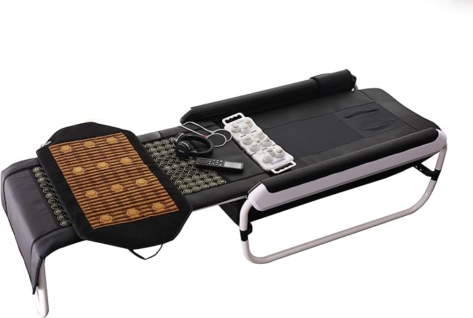 POP RELAX Far Infrared Jade Roller Automatic Thermal Therapy Massage Table Bed for Spinal Care Management Spinal Traction ...