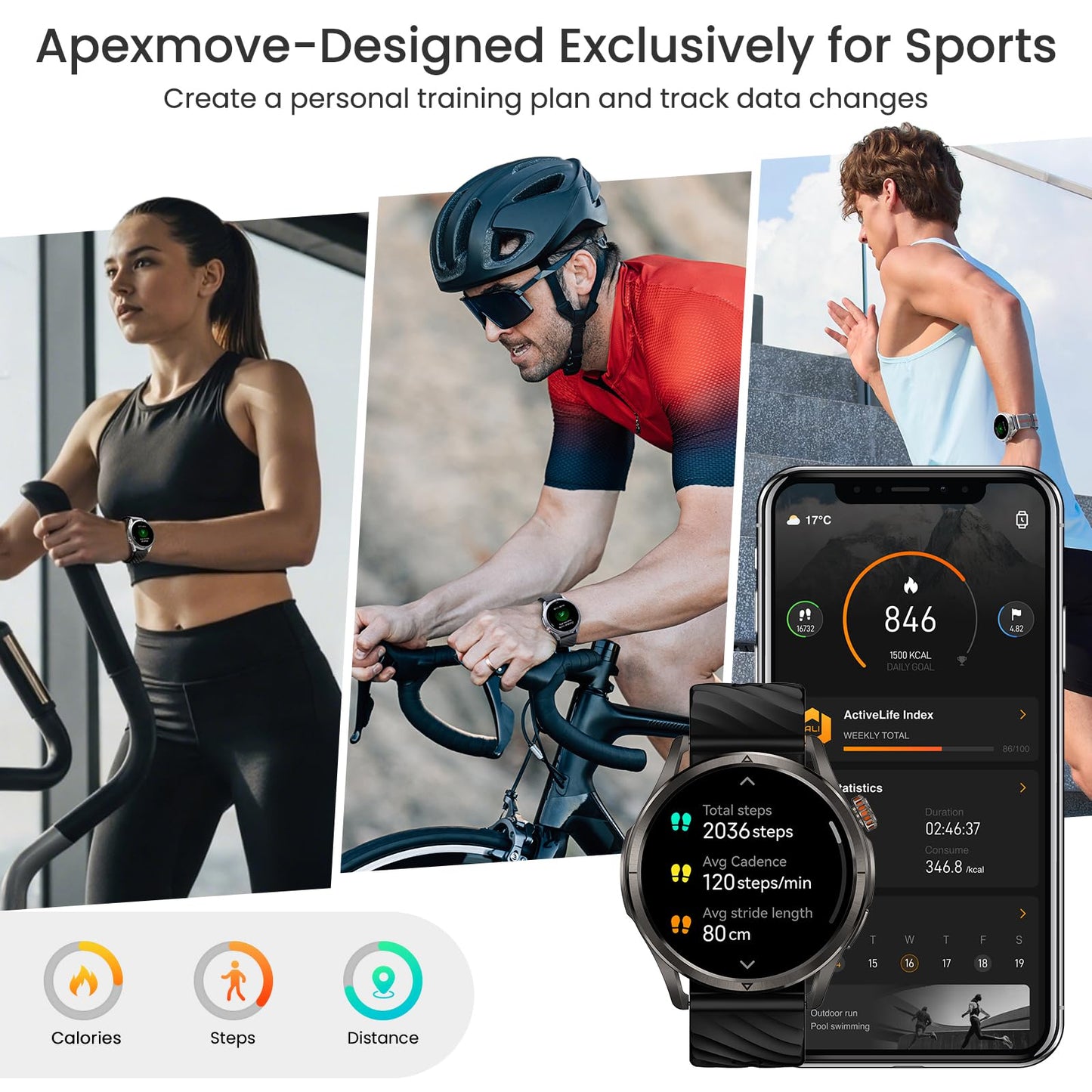 KOSPET Magic R10 GPS Smart Watch for Men, Stainless Steel Body, 50 Days Battery, 5ATM Waterproof, 180 Sport Modes for Outdoor Activity, 24/7 Heart Rate & Sleep Monitor (Black)