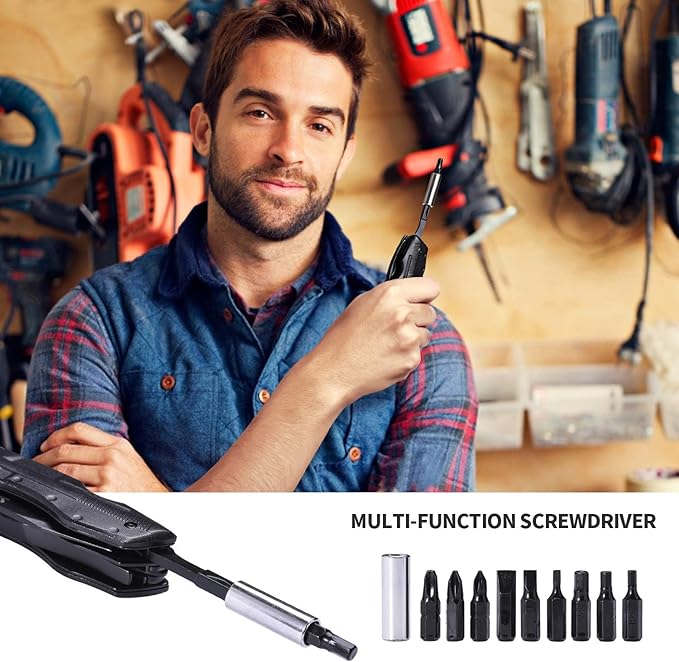 Multitool Pocket Knife for Men, Christmas Stocking Stuffer, Gifts for Boyfriend, Him, Husband, Dad, Multi Tool Tactical Plier With Nylon Sheath, LOVE