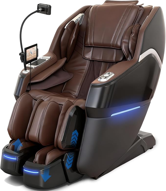Notired Space Walk & Ankle Stretch 4D Massage Chair Full Body, Unique 2026 Zero Gravity SL-Track Shiatsu Massage Chair Rec...