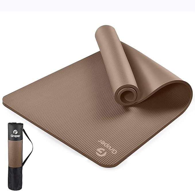 Yoga Mat Non Slip NBR Extra Thick Yoga Mat, 72"L x 32"/24"W x 0.6"/0.4"TH (185cm x 80cm/61cm x 15mm/10mm), Anti-Tear Exerc...