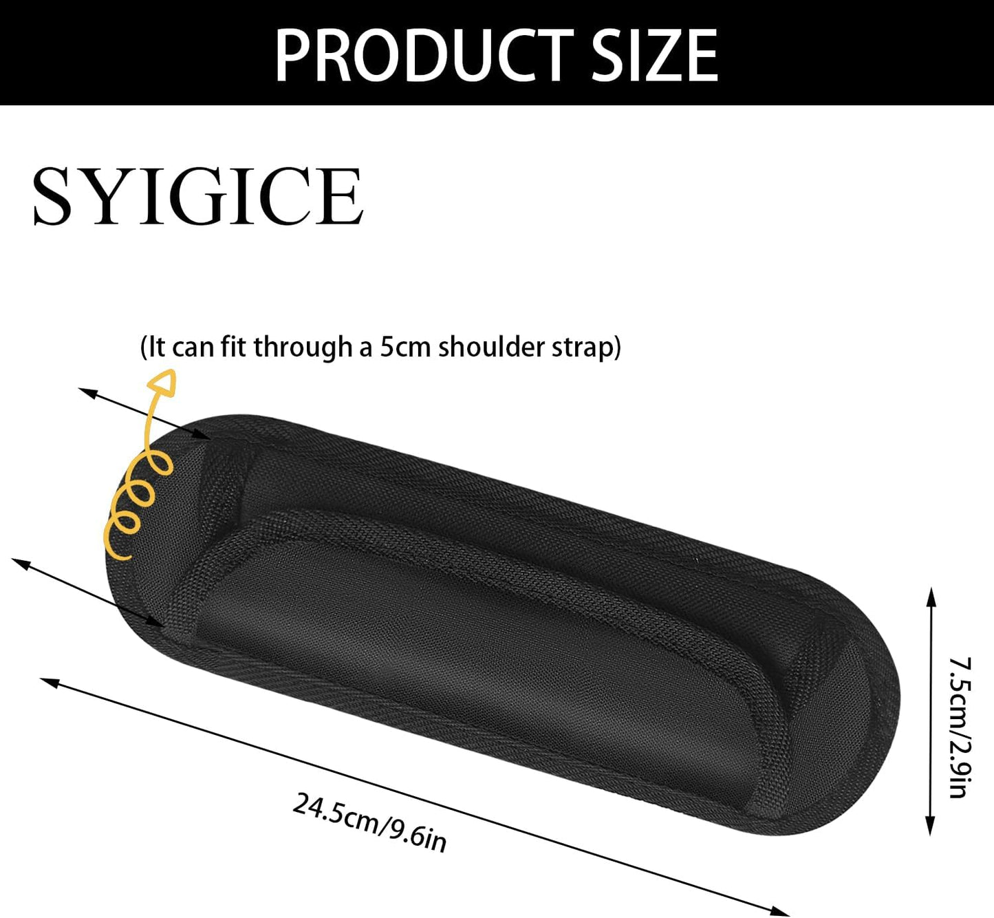 Shoulder Strap Pad Universal Shoulder Relief Pad Black Decompression Air Cushions, Guitar, Safety Belt, Camera