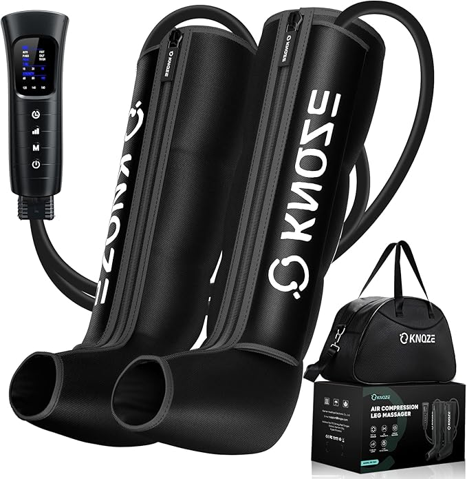 KNQZE Air Compression Recovery System, Foot and Full Leg Recovery Boots with Dynamic Pressure for Fast Therapy, Profession...