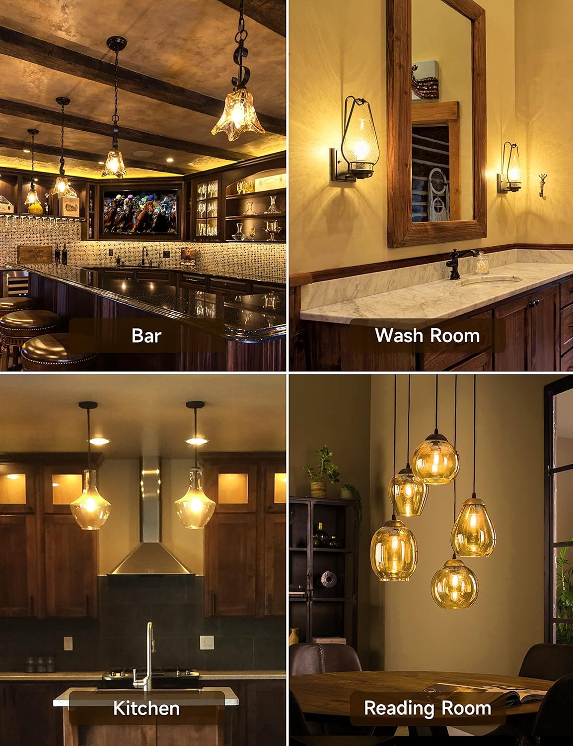 Hoimuv 100 Watt Incandescent Light Bulbs, A19 Clear Incandescent Rough Service Light Bulb,A19 100 WATT Incandescent Bulb Shatter Resistant Rough Service Light Bulb 100 WATTS A19 Shape (6)