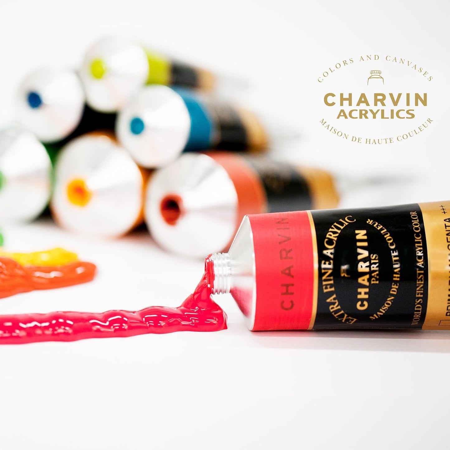 Charvin Extra Fine Professional Acrylic Paint Set for Artists, Sea Landscape - Bonjour Set of 9, 20 ml Tubes, Triple-Milled, Lightfast Pigments, Artist Acrylic Paints in Nature-Inspired Hues