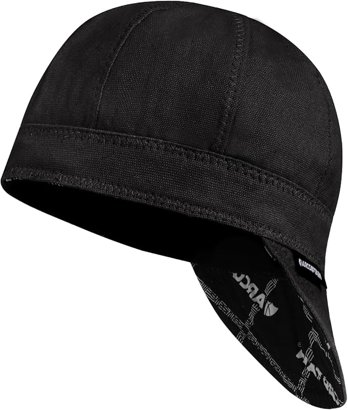 ARCCAPTAIN Reversible Welding Cap, 8 Panel Protective Welders Cap, 10 oz Fireproof Cotton Comforts for Safety and Protecti...