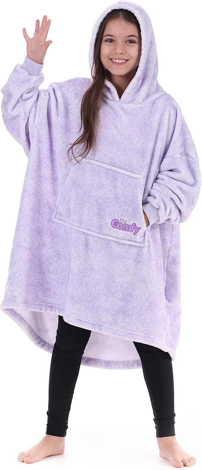 THE COMFY Dream Jr for Kids | Lightweight Microfiber Fleece Wearable Blanket with Hood & Pocket | Seen on Shark Tank