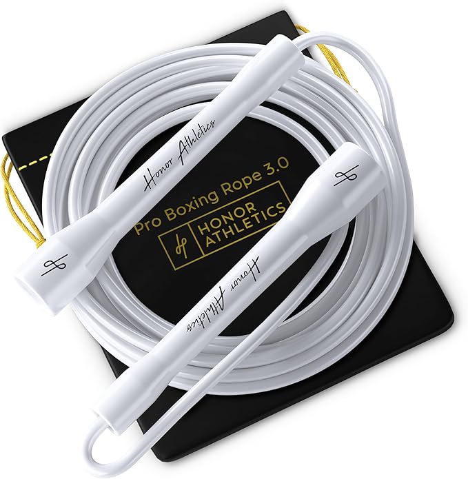 Honor Athletics | Pro Boxing Rope 3.0 | 5.3mm Jump Rope Indoor/Outdoor Adjustable For Boxing | Ultra-Durable, Non-Kinking ...