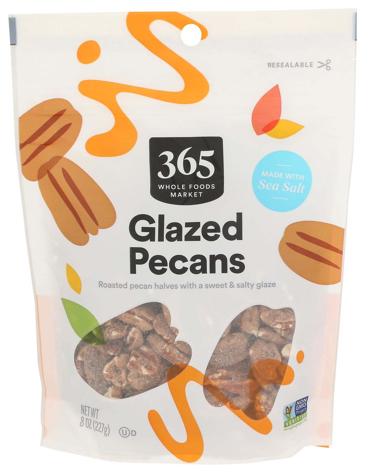 365 by Whole Foods Market Glazed Pecans, 8 Ounce - Sweet Snack, Perfect for Baking and Topping, Gluten-Free