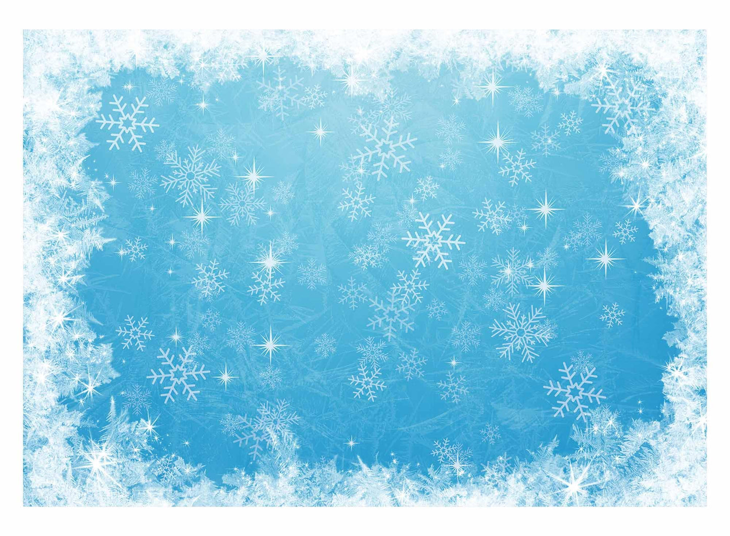 Allenjoy 7X5Ft Ice Blue Winter Backdrop For Studio Photography 1St First Birthday Party Decoration Banner Festival White Snowfla