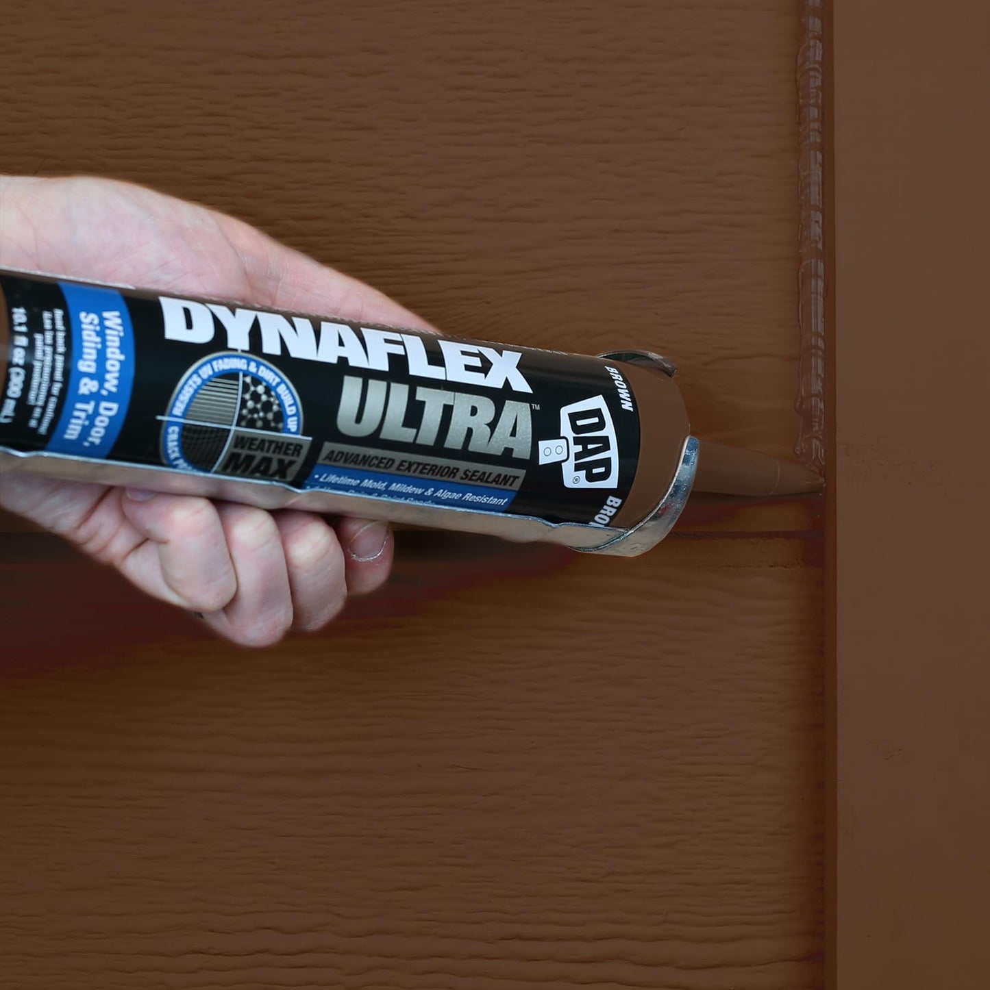 DAP Dynaflex Ultra Advanced Exterior Sealant, Brown, 10.1 Oz (7079818217)