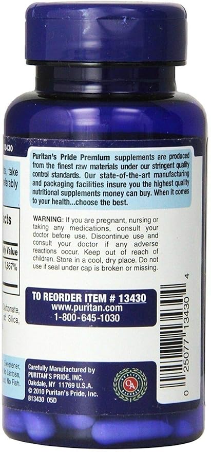 Puritan's Pride BIOTIN 5000 mcg Ultra Strength 60 Capsules Skin Hair Nail Health