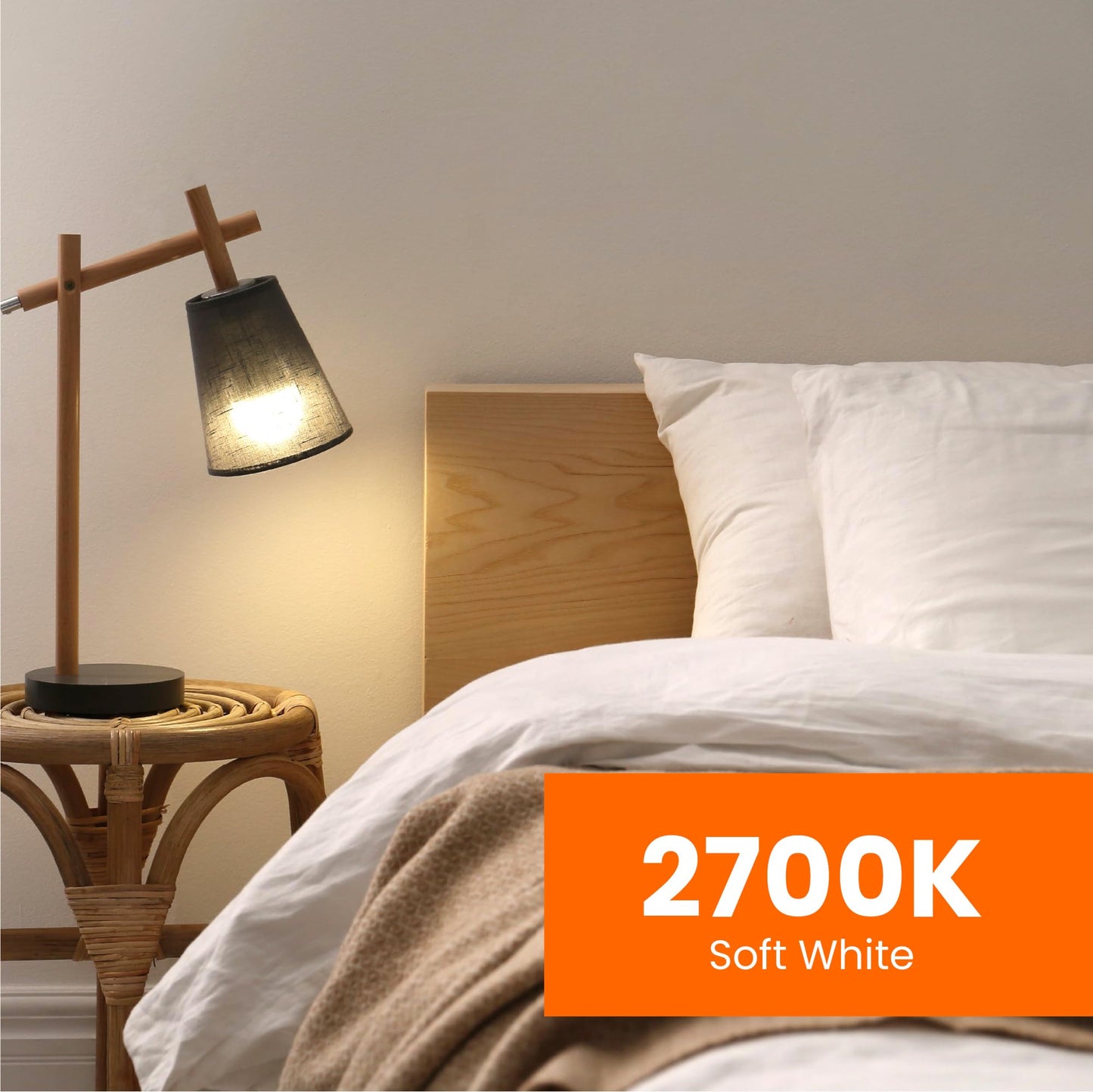 Feit Electric LED Light Bulbs A19 40W Equivalent 450 Lumens 4 Pack 2700k Soft White E26 Base Model A450/827/10KLED/4