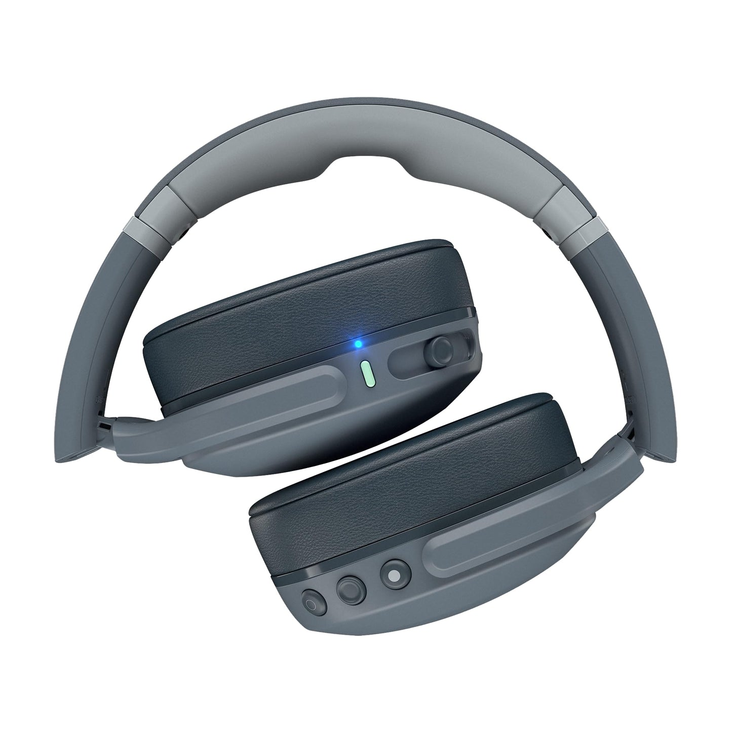 Skullcandy Crusher Evo Wireless Bluetooth Headphones with Extra USB-C Charging Cable, Multi-Sensory Bass, Noise Isolating Over-Ear Fit, 40 Hours Battery, Microphone for iPhone Android - Chill Grey