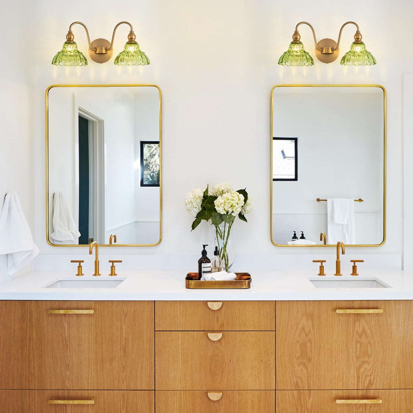 Tlolgt Vintage 2 Light Bathroom Vanity Light Bedroom Green Wall Sconces Vanity Lighting Fixtures Hallway Wall Light Fixtures Bathroom Lighting Fixtures Over Mirror