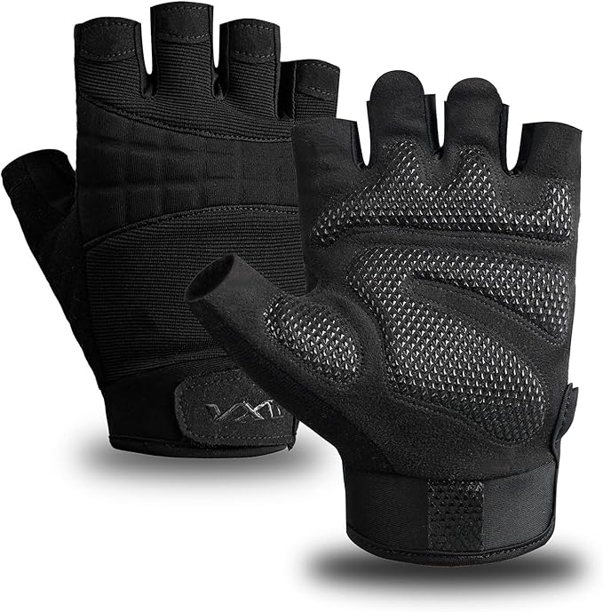 VWX Anti-Slip Gel Palm Workout Gloves for Men and Women - with Sweat-Wicking Fabric for Gym,Weight Lifting, Cycling, Weigh...