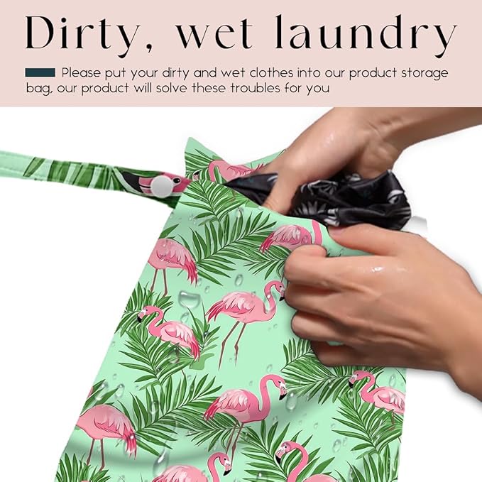 4 Pack Wet Bag for Swimsuit, Beach Travel Essentials Wet Dry Bag, for Sunscreen Toiletry Dirty Clothes Yoga Gym Diaper, Friend Summer Beach Vacation Gifts. Land, sea and air