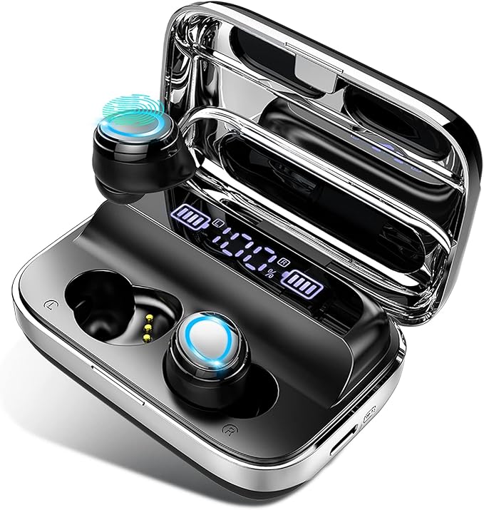 Motast Wireless Earbuds, Bluetooth 5.3 Earbuds 140H Playtime Headphones HD Stereo Noise Cancelling Earphones in Ear with M...