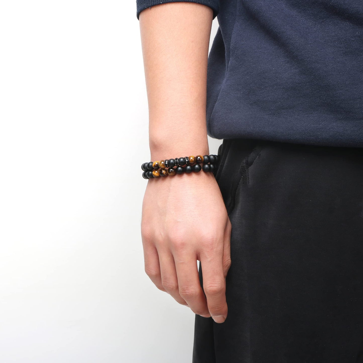 JoycuFF To My Husband Mens Beaded Bracelet Anniversary Birthday Valentine's Day Father's Day Christmas Gifts for Boyfriend Husba
