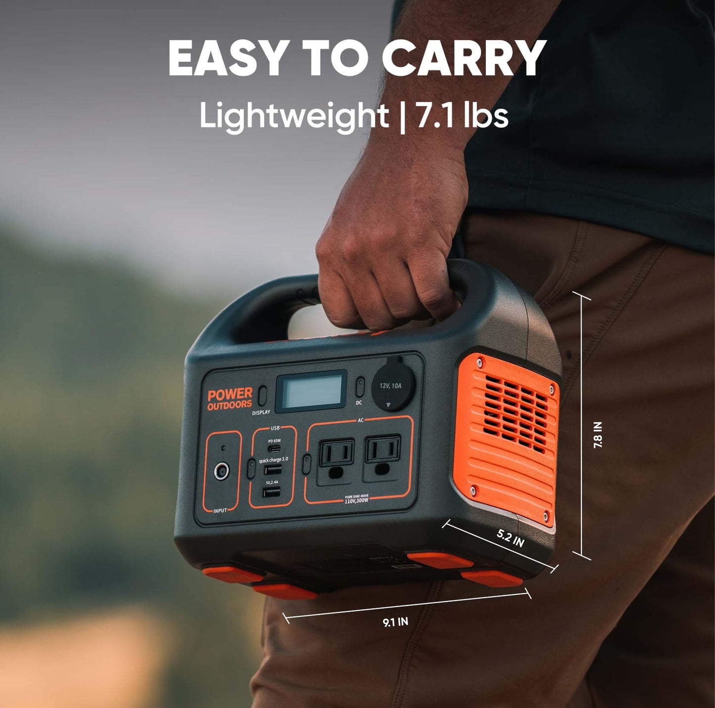 Jackery Portable Power Station Explorer 300 And 102W Fast Charger, 293Wh Backup Lithium Battery, Solar Generator For Outdoors Ca