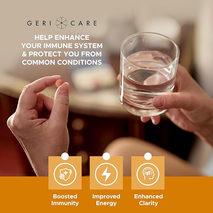 GeriCare One-Daily Multi-Vitamin & Minerals, Dietary Suplement Tablets (200 Count (Pack of 1))
