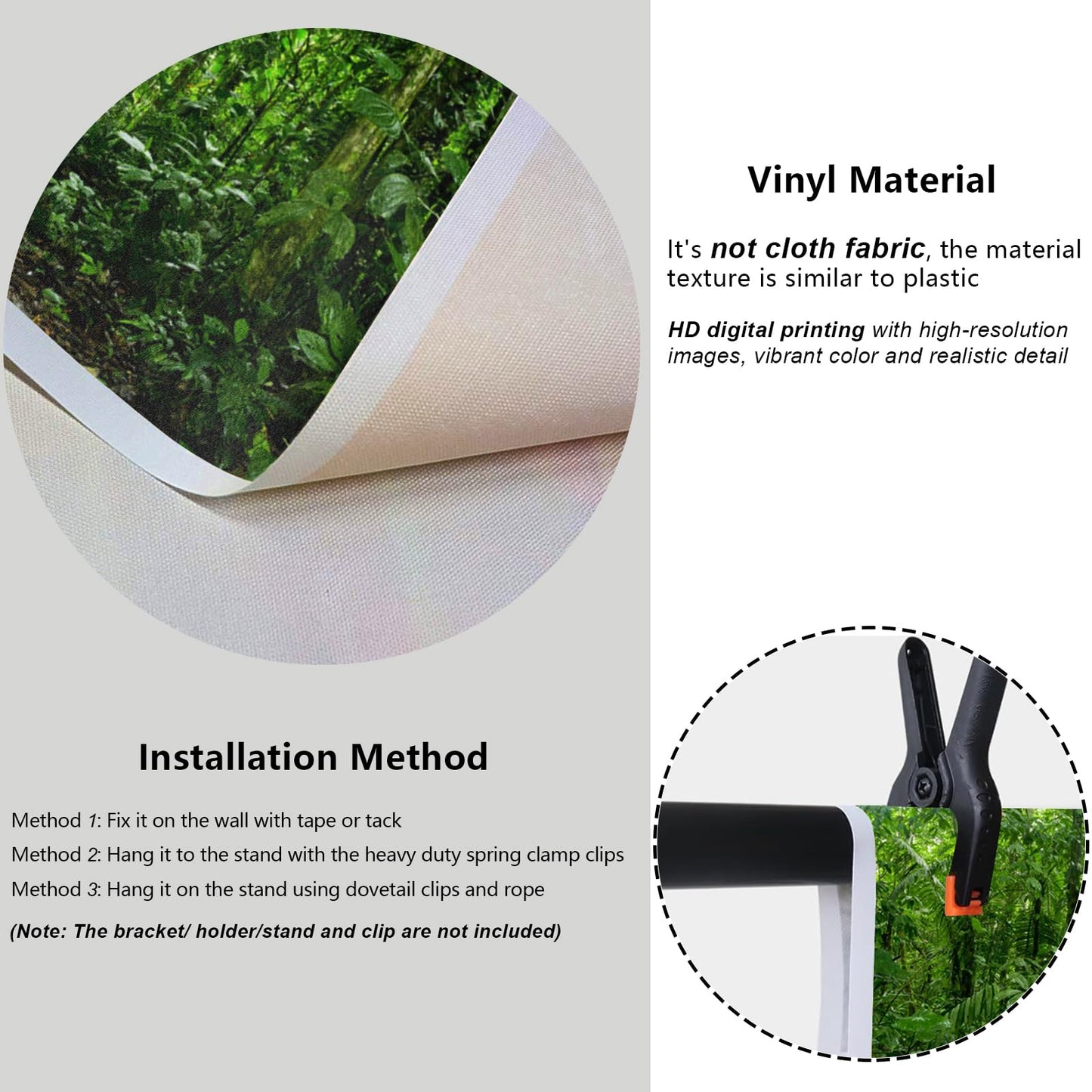Yongfoto 12X8Ft Jungle Forest Trees Backdrops For Photography Summer Woods Wonderland Trees Plant Spring Nature Landscape Photog