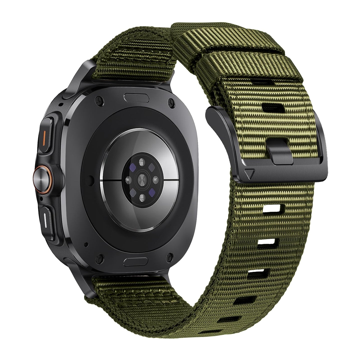 Compatible With Samsung Galaxy Watch Ultra Bands 47Mm, Rugged Nylon Band For Galaxy Watch Ultra 47Mm(2025/2024), Adjustable Smar
