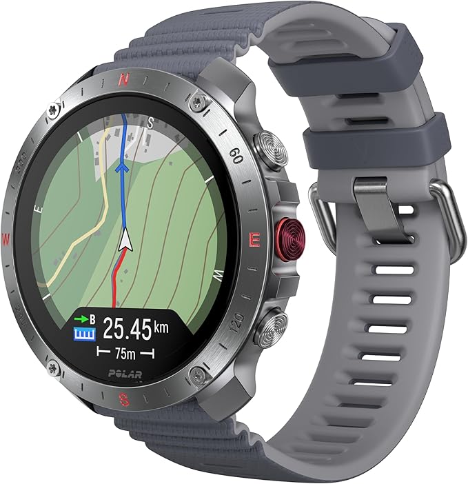 Polar Grit X2 Pro Premium GPS Smart Sports Watch – Ultimate Outdoor Adventure Watch with Rugged Design, Advanced Navigatio...